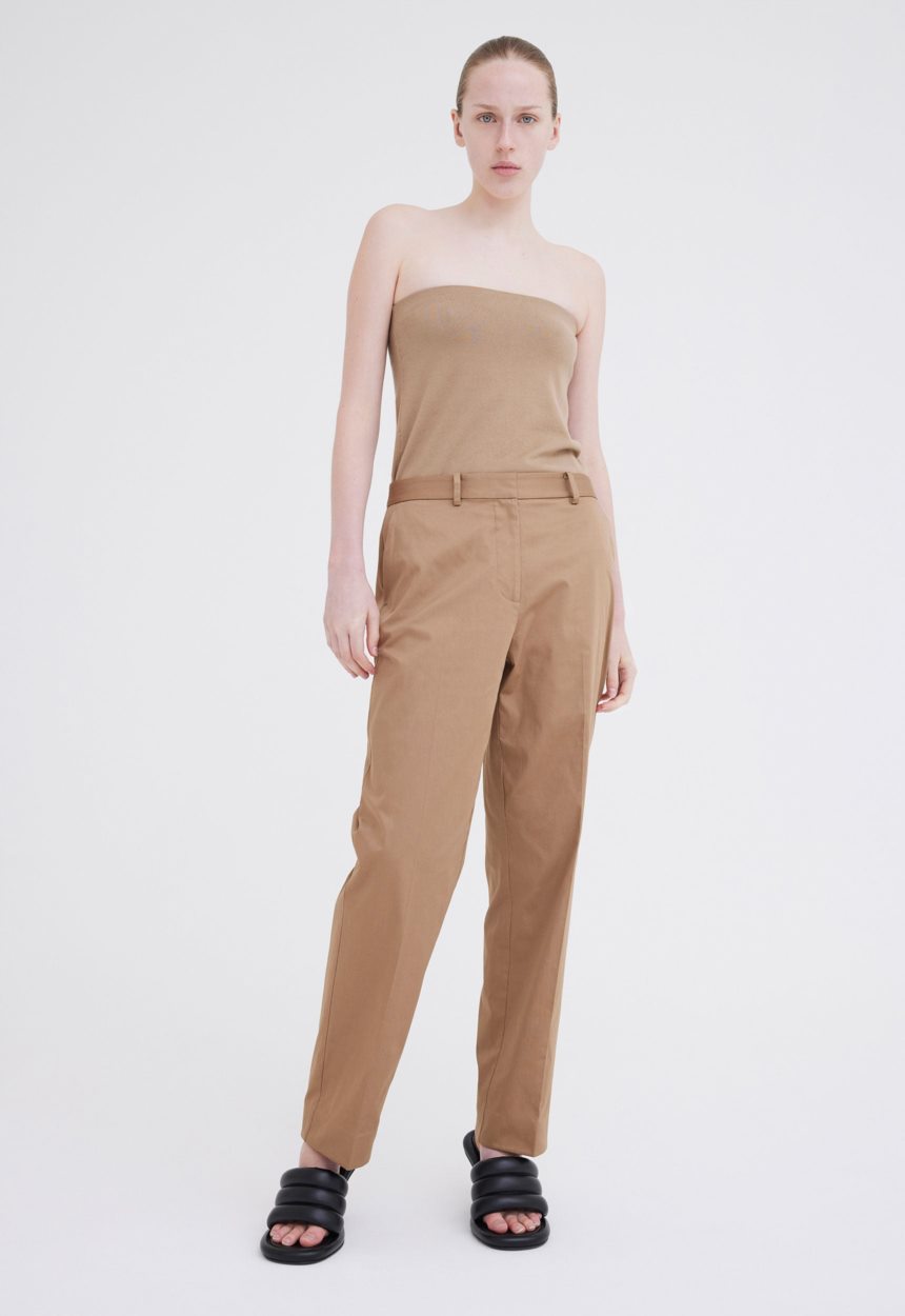 Jac + Jack Chapelle Cotton Sateen Pant - Upstate Tan